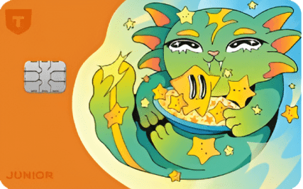 Т-Банк - дебетовая карта Junior Наклейки на карту-Аниме